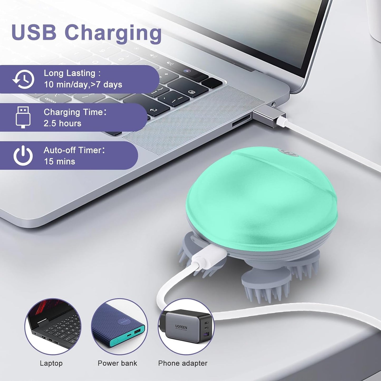 Head Massager - Relax, Rejuvenate & Recharge